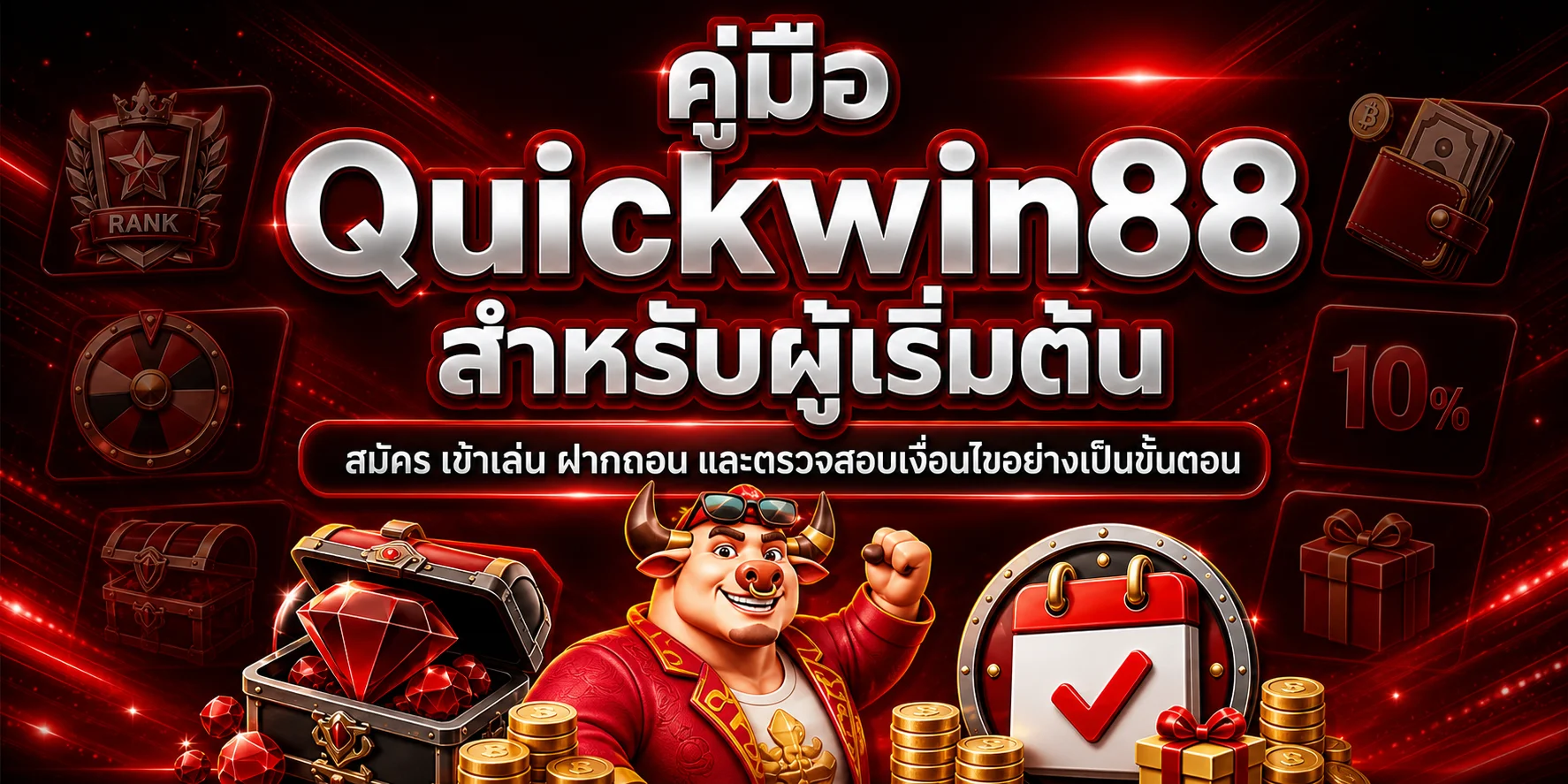 Quickwin88 คู่มือผู้เริ่มต้น สมัคร ฝากถอน